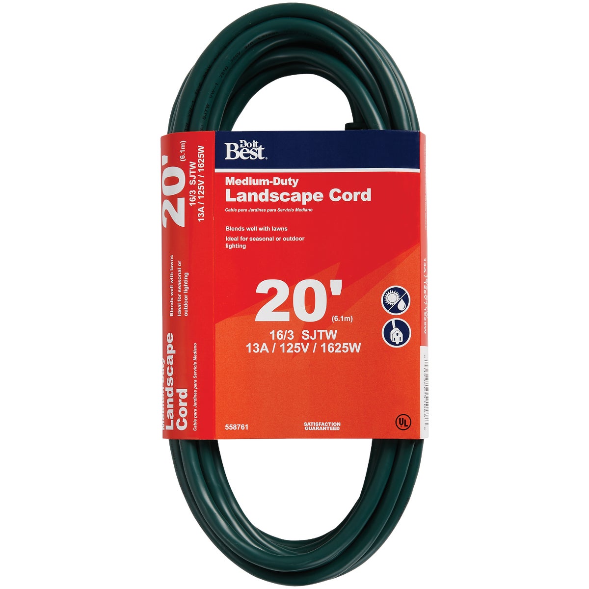 Do it Best 20 Ft. 16/3 Landscape Extension Cord 558761