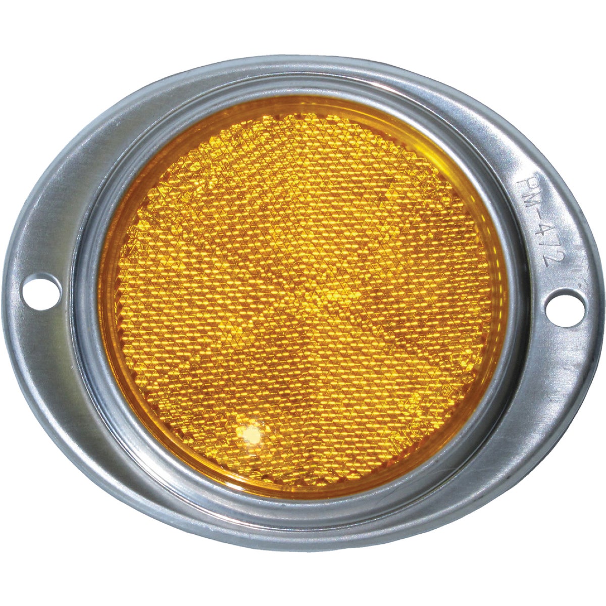 3" AMBER RND REFLECTOR