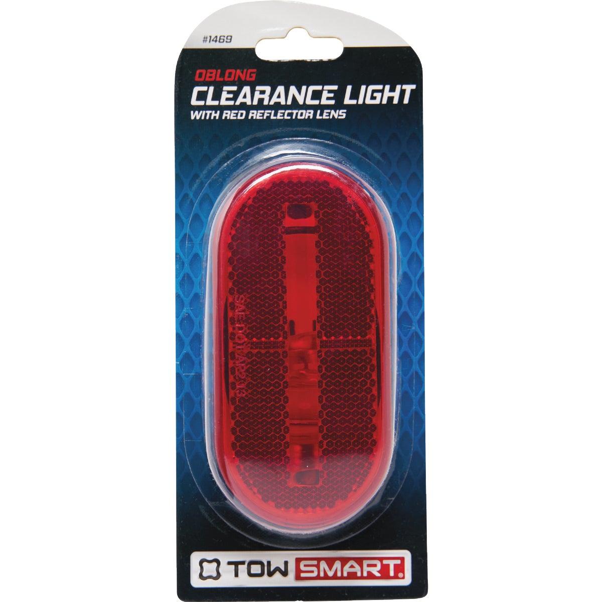 OBLNG CLEAR LIGHT RED