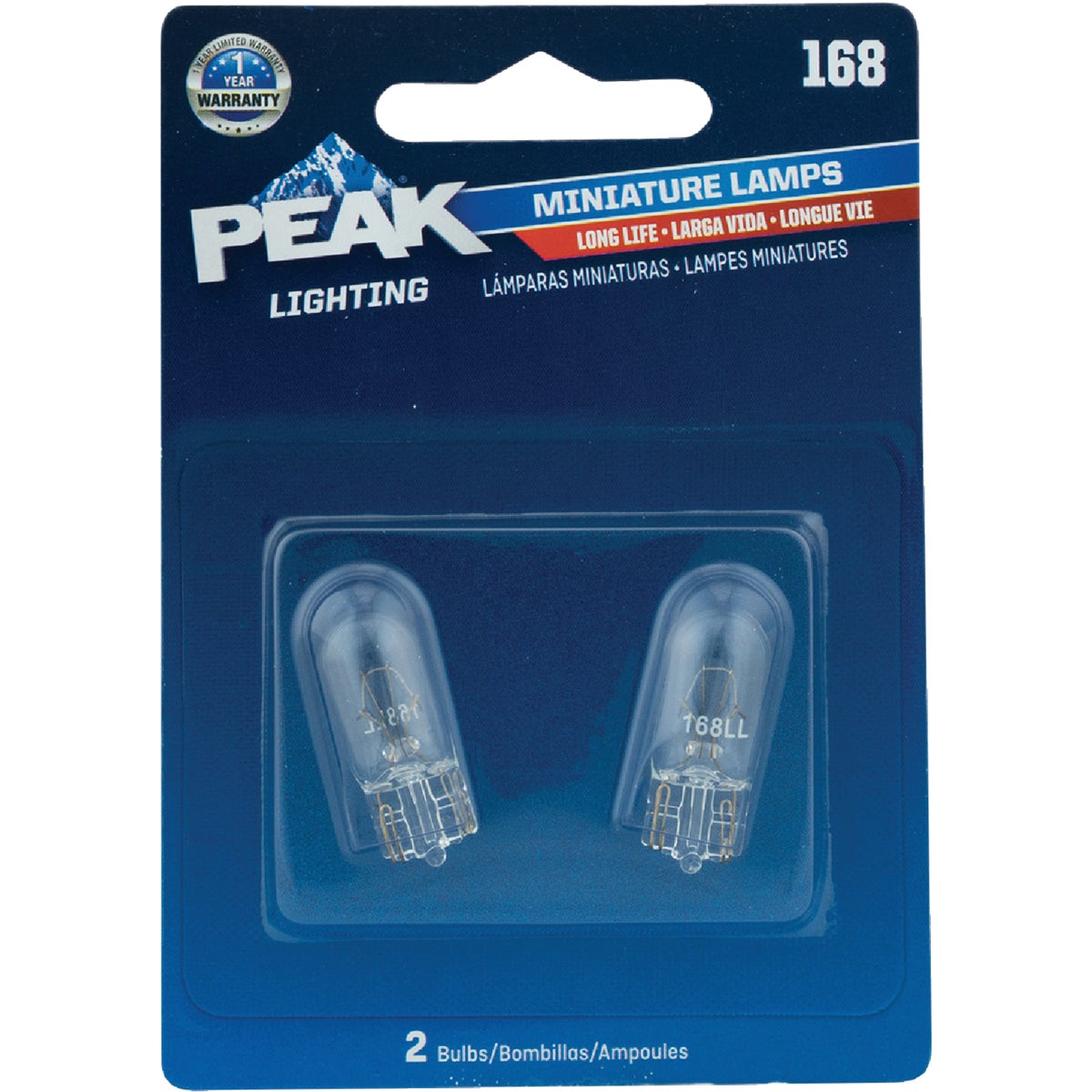 168LL MINI AUTO BULB 2PK