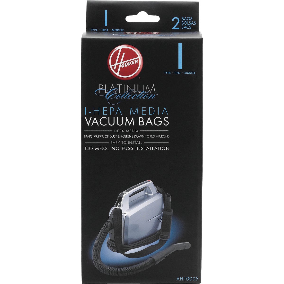 2PK I HEPA VACUUM BAG