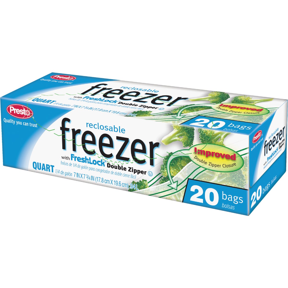 QT RECLOSE FREEZER BAG