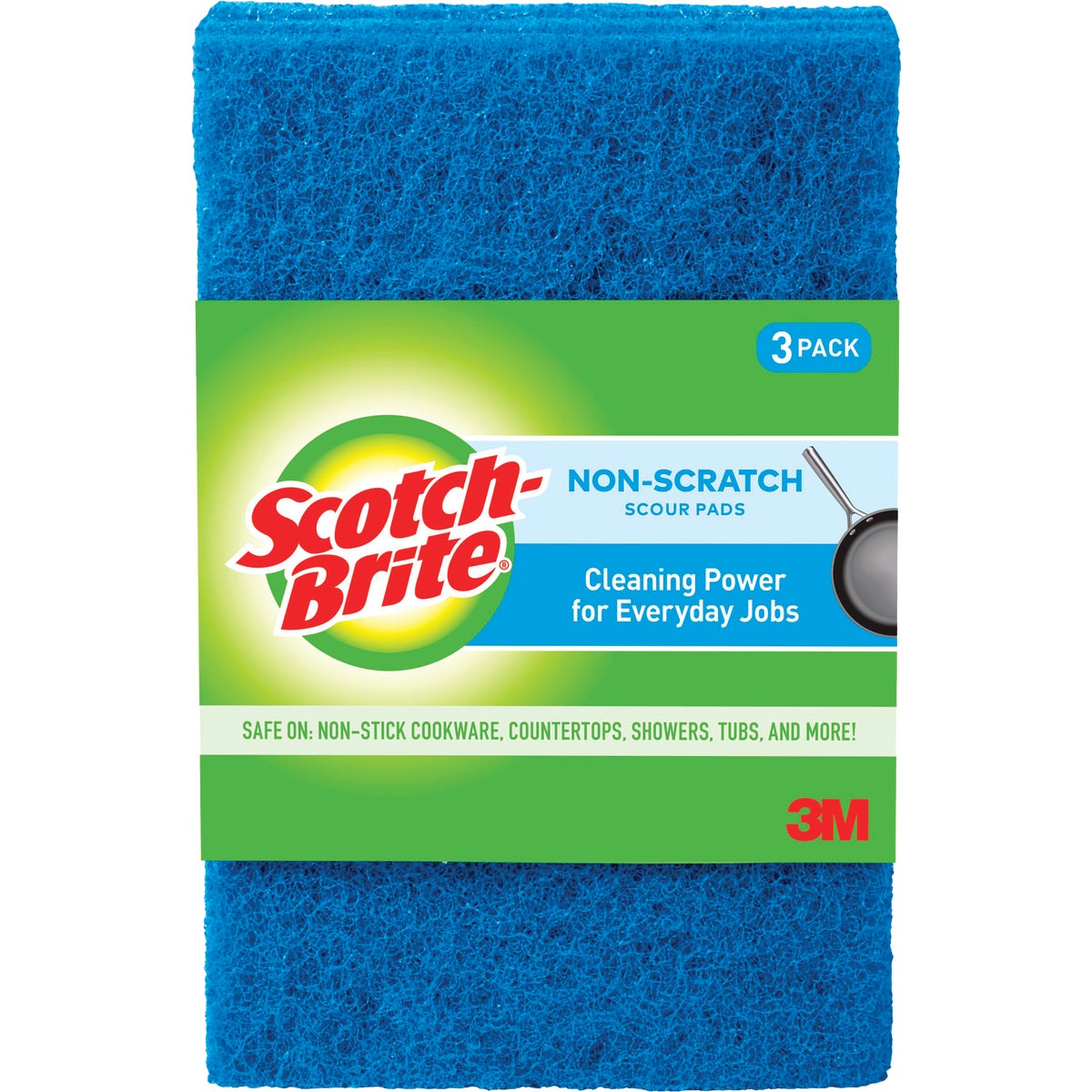 3PK MULTI-PURP SCOUR PAD