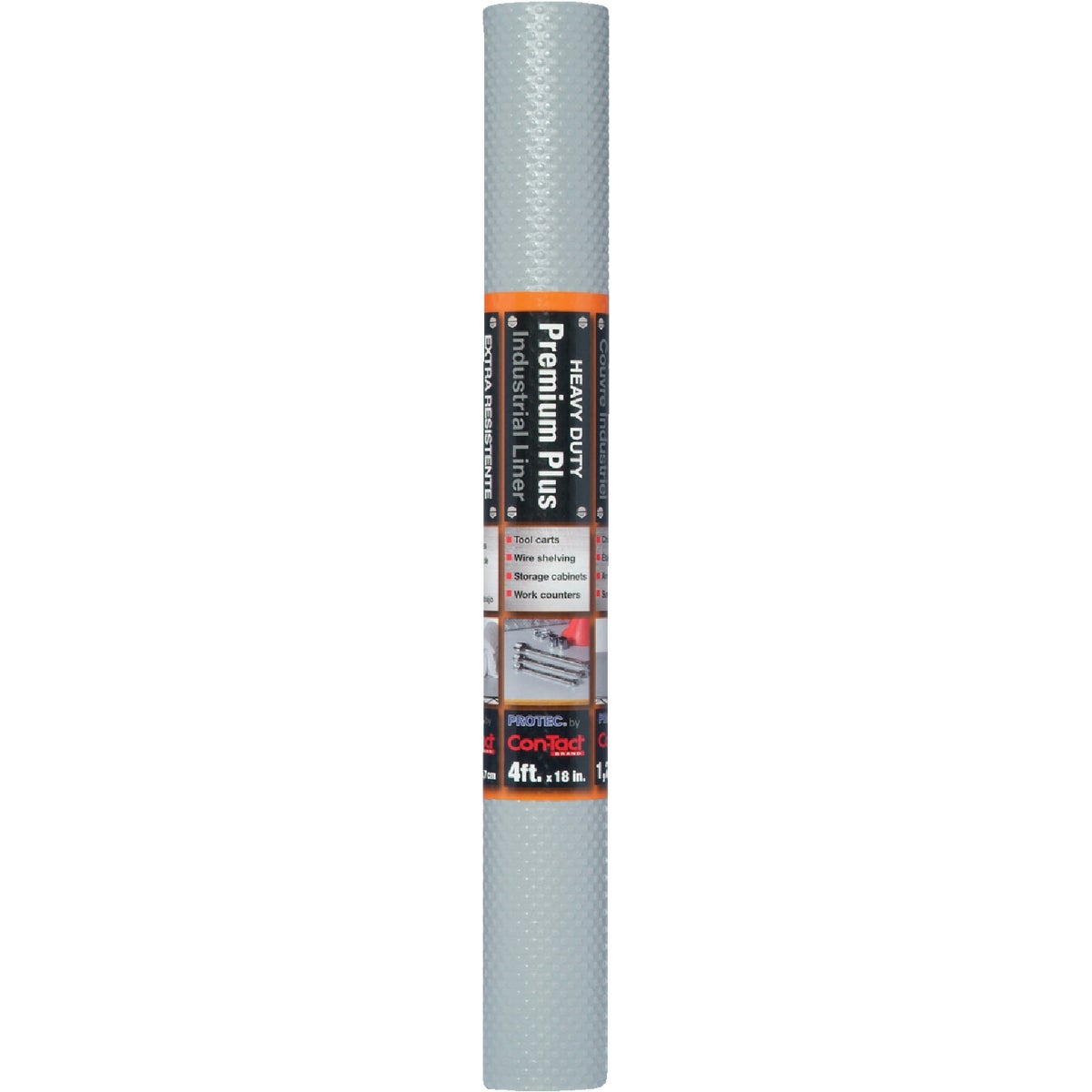 Con-Tact 18 In. x 4 Ft. Gray Industrial Grip Non-Adhesive Shelf Liner