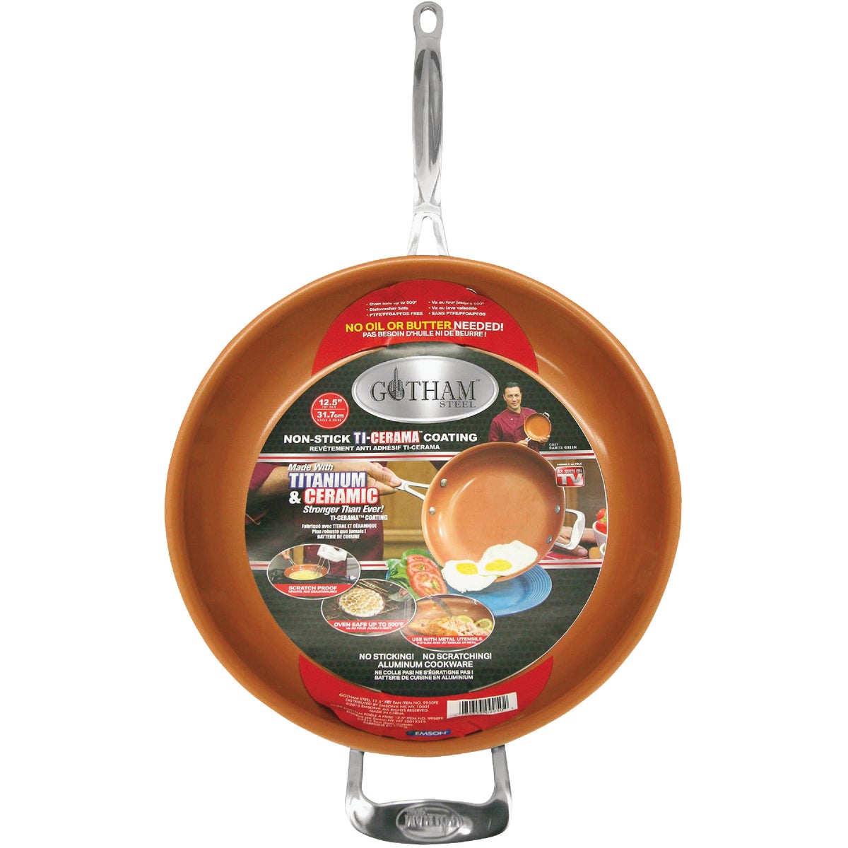 12.5" STEEL FRY PAN