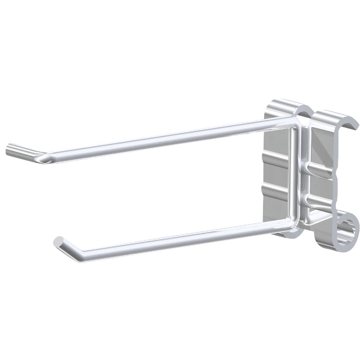 Siffron 6 In. Metal 1-Piece Curl Back Crossbar Peg Hook