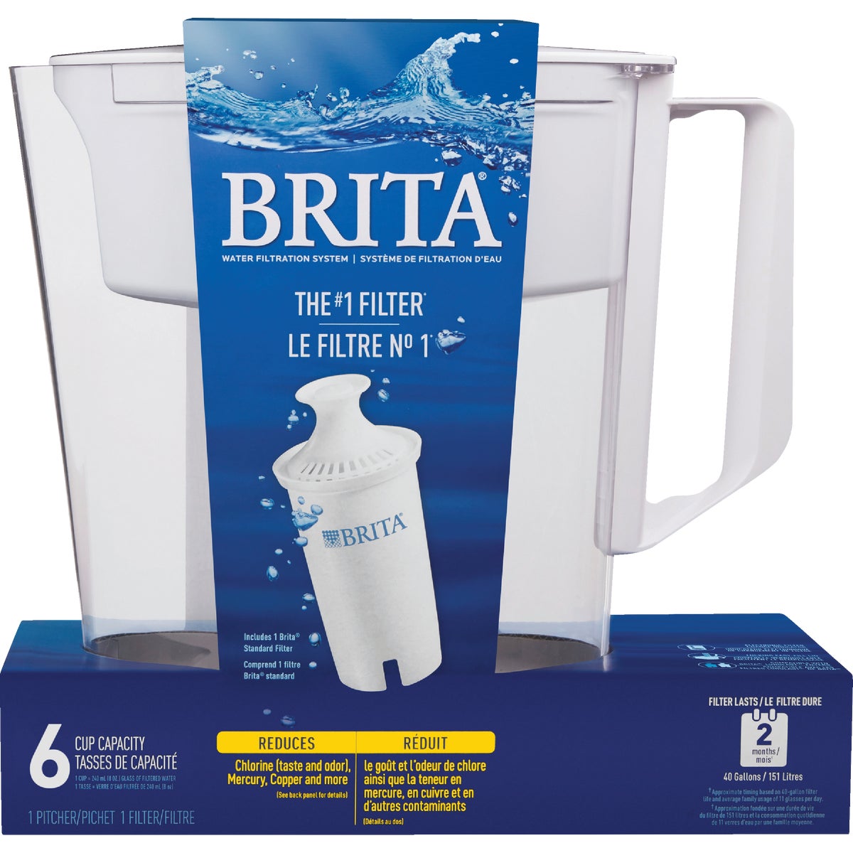 Brita Soho Water Filter Pitcher 602395