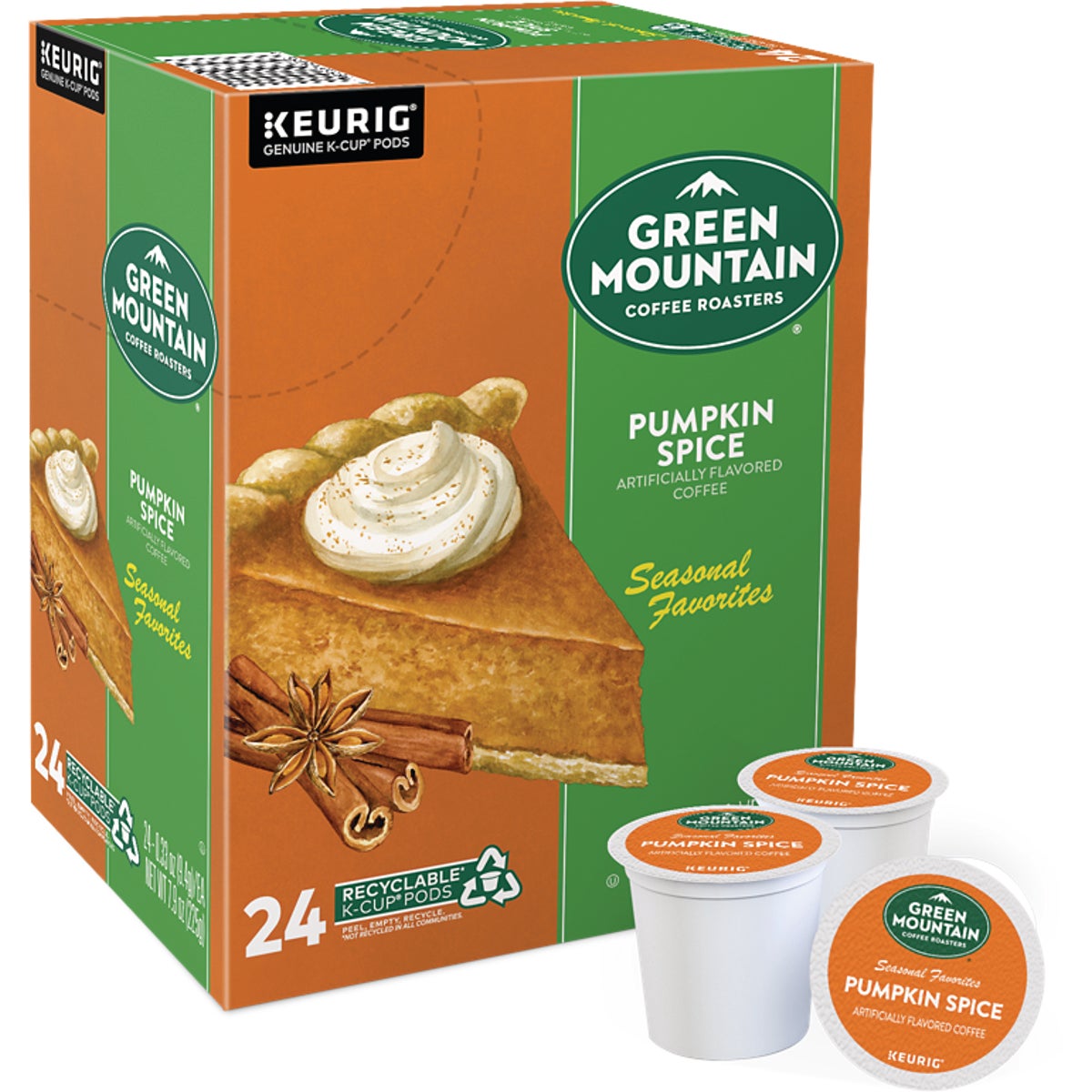 Keurig Green Mountain Coffee Pumpkin Spice K-Cup (24-Pack) 606122