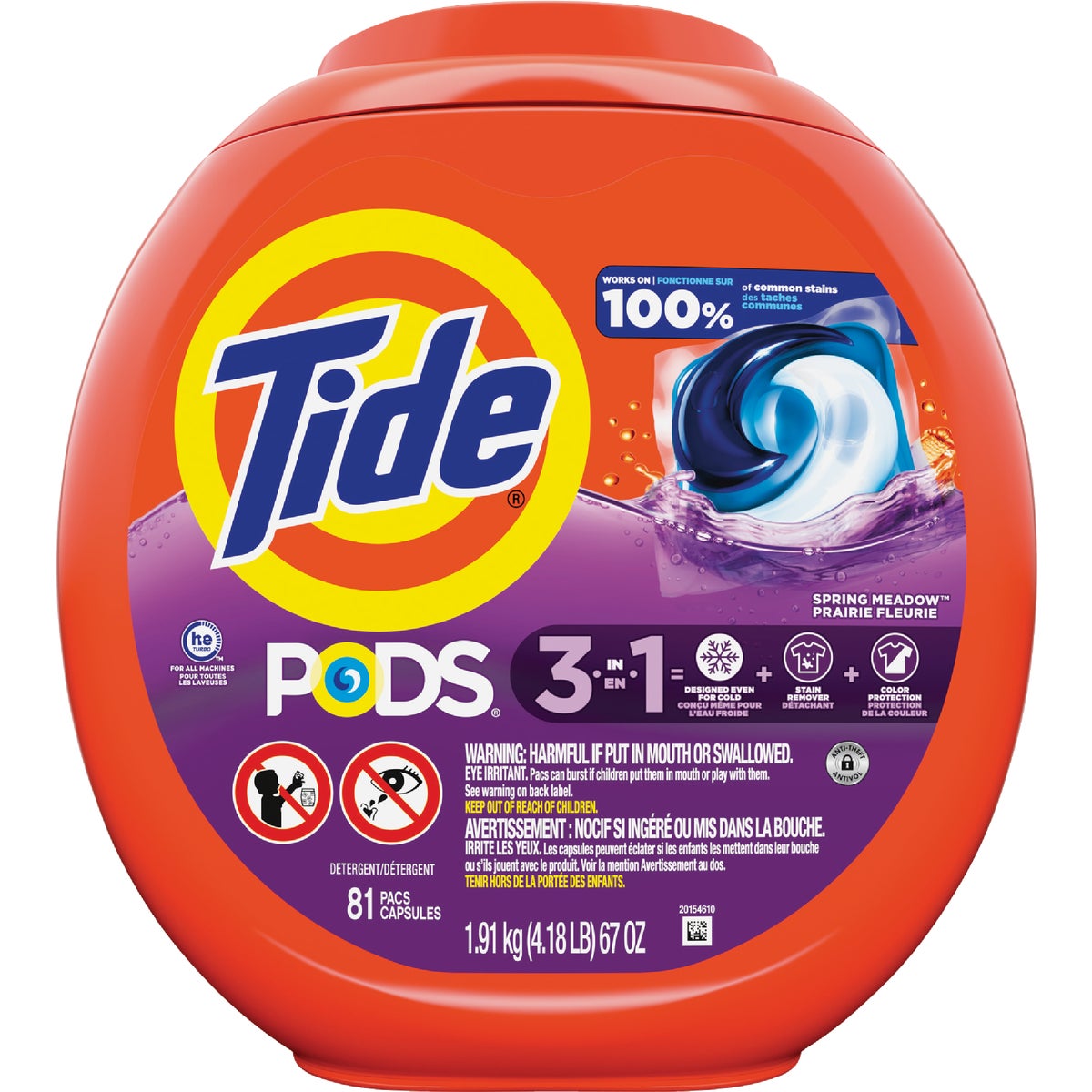 81CT HE LQ POD DETERGENT