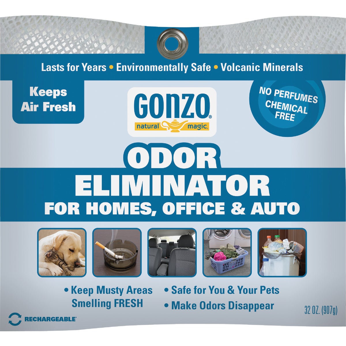 Gonzo Odor Eliminator Solid Air Freshener 609331