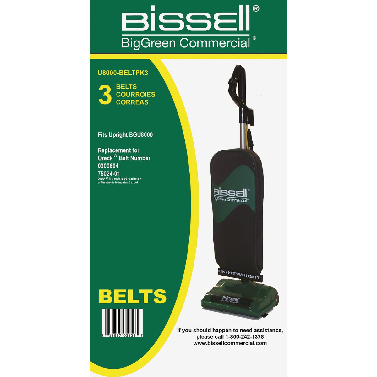 3PK BISSEL VACUUM BELT