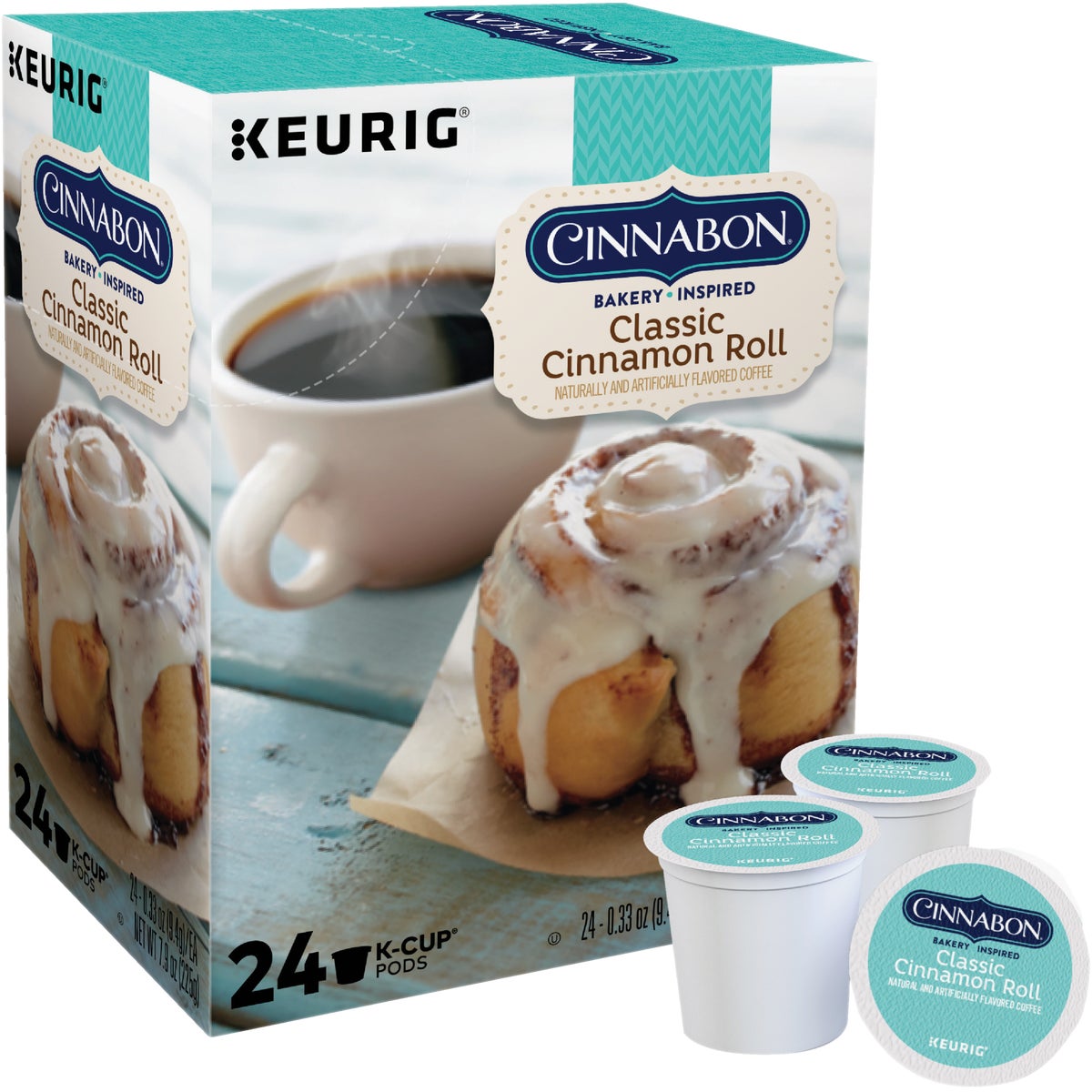 Keurig Cinnabon Classic Cinnamon Roll K-Cup (24-Pack) 611299