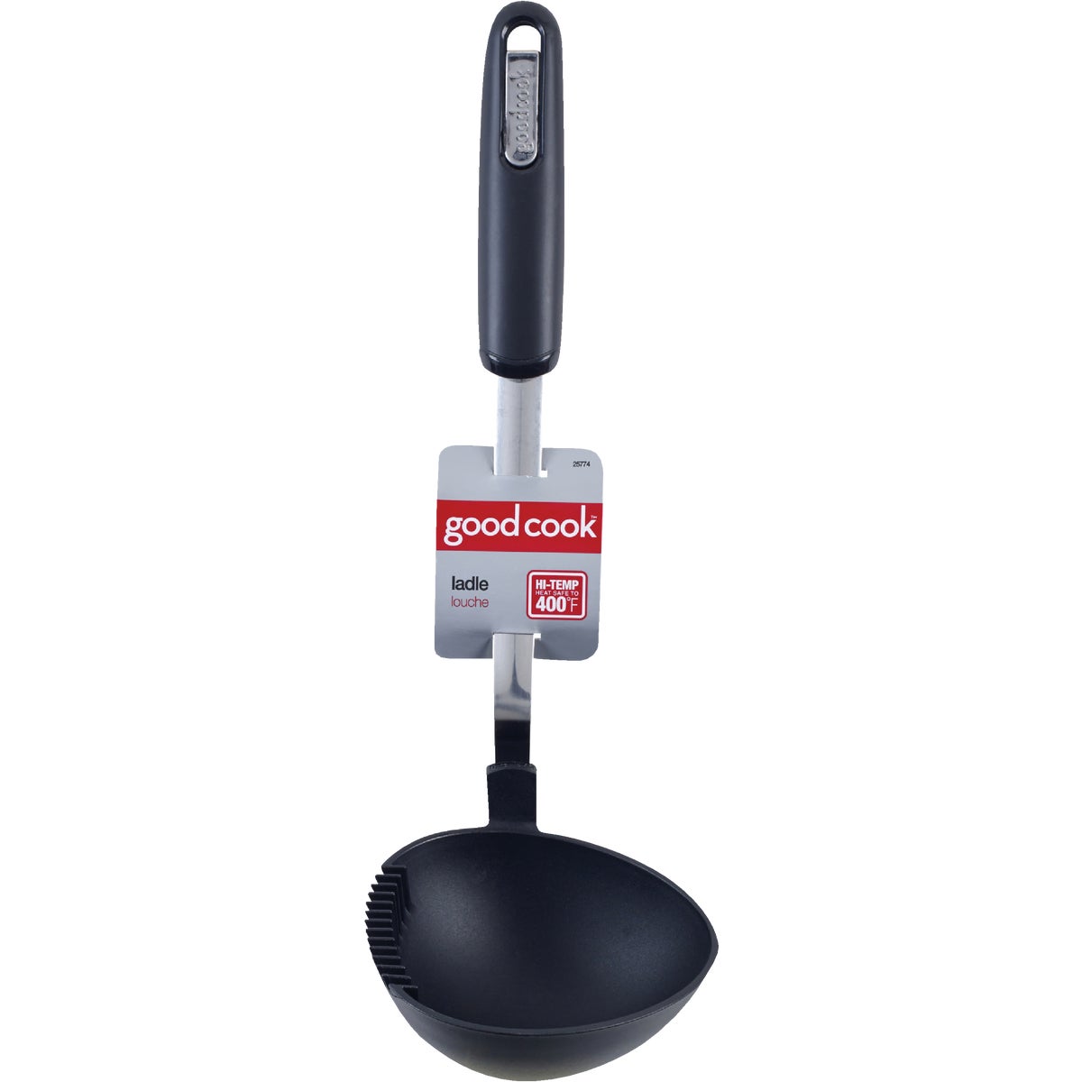 Epicure Kitchen Ladle, Black Nylon, 12.5-In.