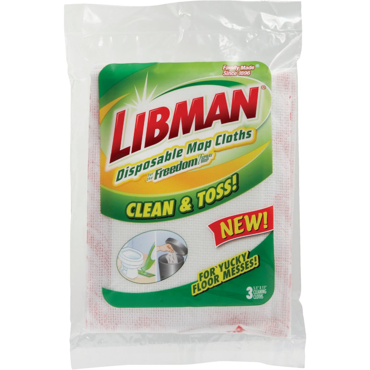 Libman Freedom Spray Disposable Mop Refill 614035
