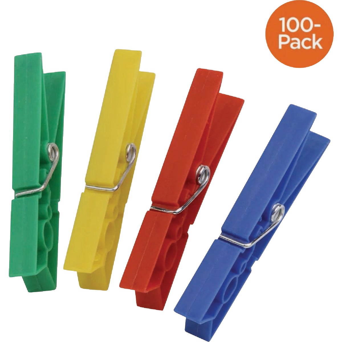 100PK PLSTC CLOTHESPINS