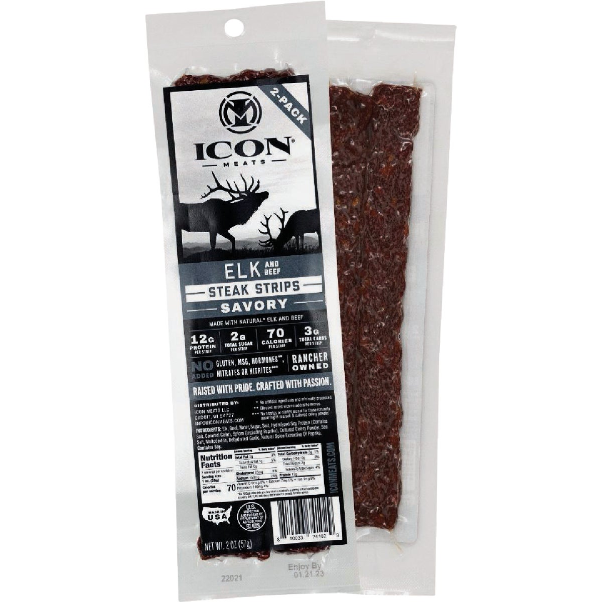 2OZ SAVORY ELK STRIP