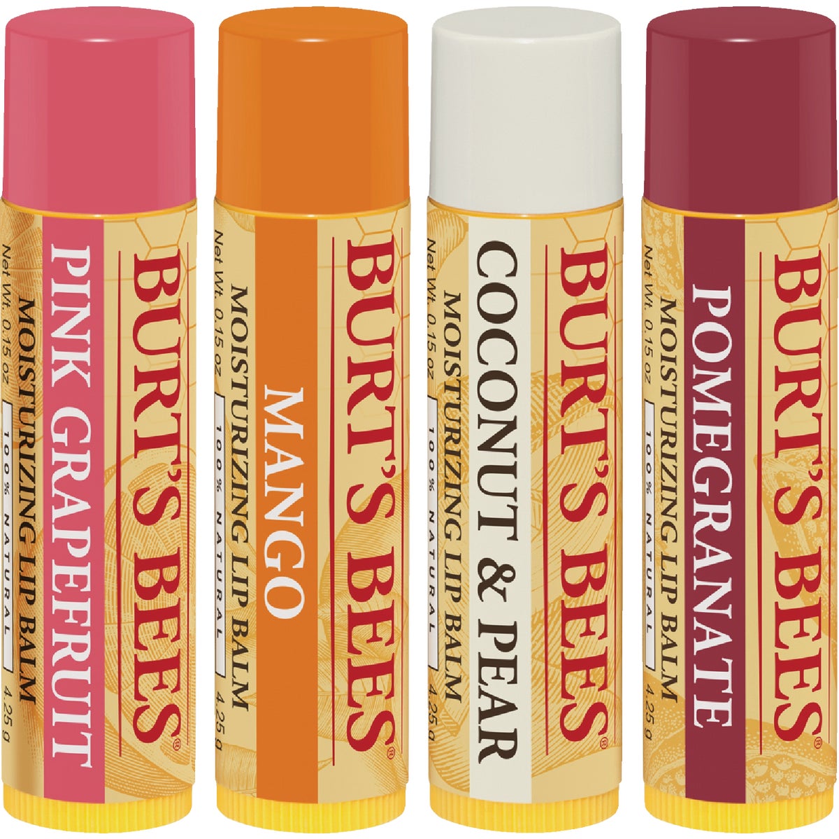 4PK FRUIT LIP BALM