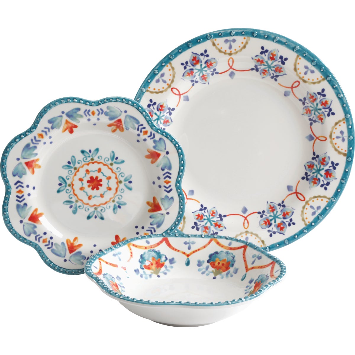 12PC TAMARA DINNERWARE