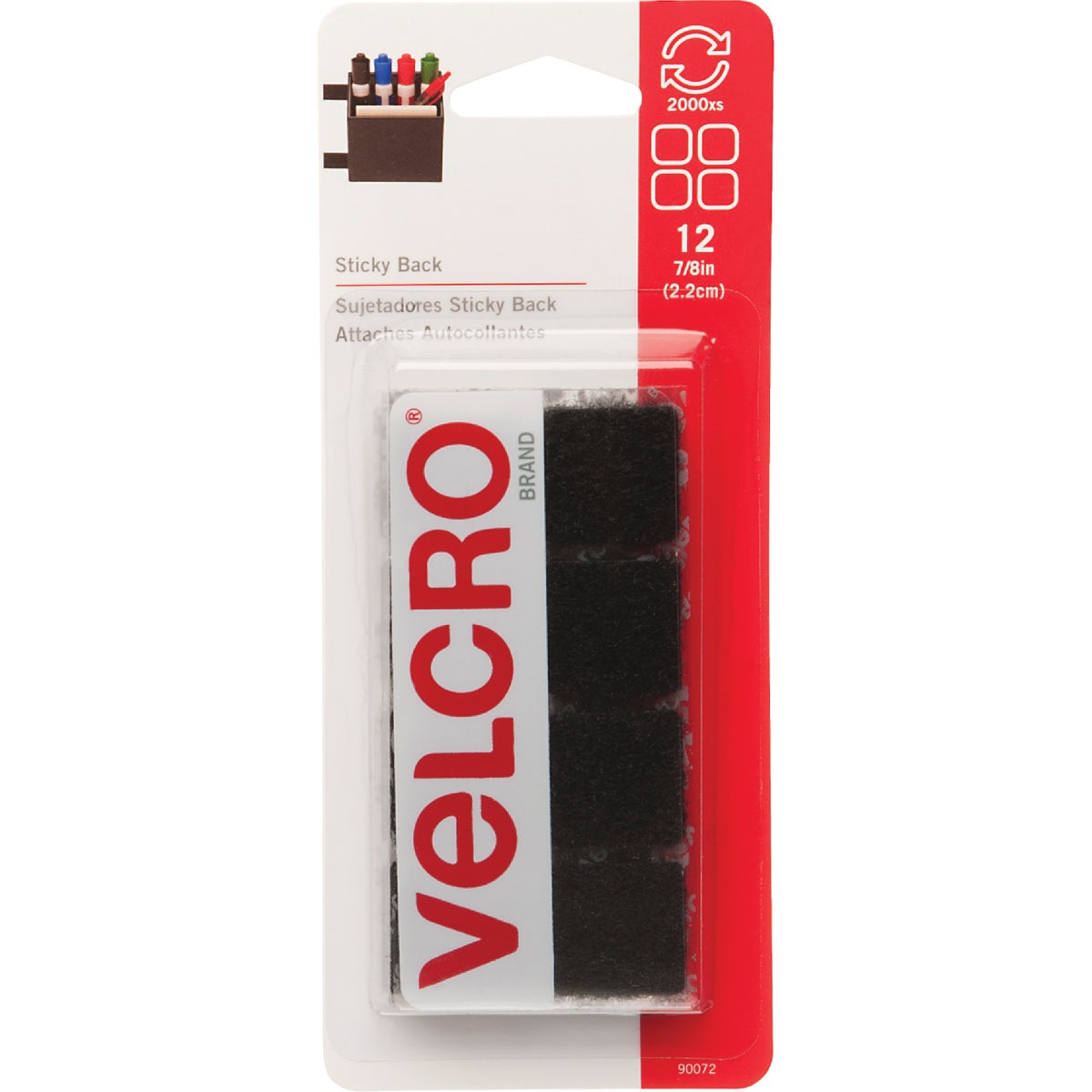VELCRO Brand Hook & Loop Square 623385