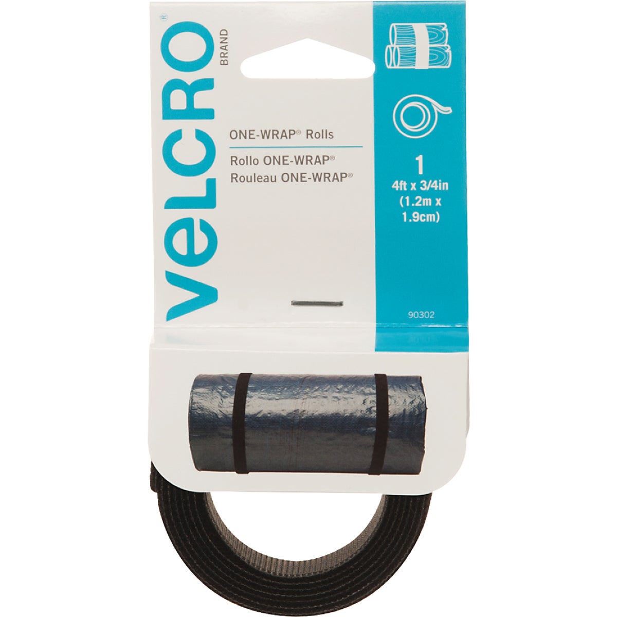 VELCRO Brand One-Wrap Multi-Use Hook & Loop Roll 623938