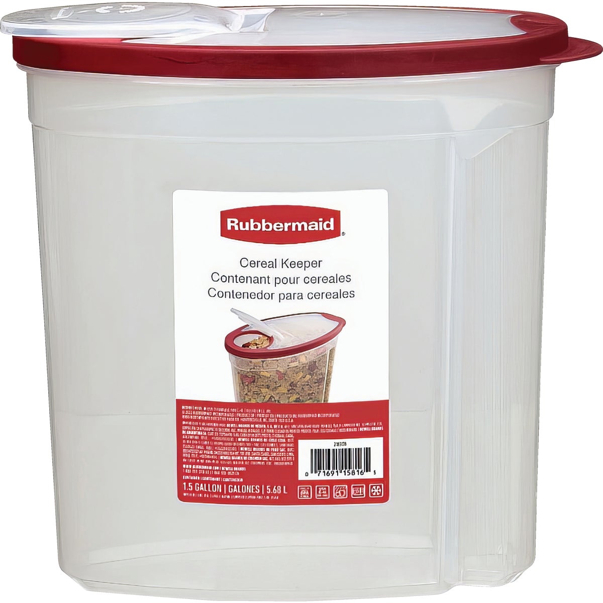 Rubbermaid Flex&Seal Cereal Food Storage Container 625112