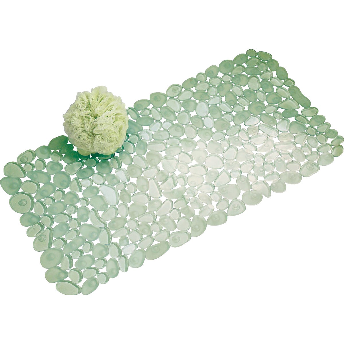 GREEN PEBBLZ BATH MAT