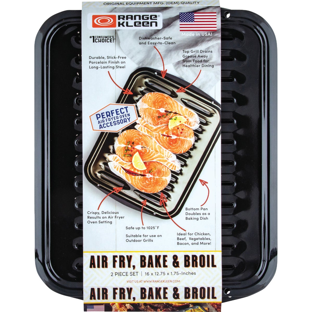 AIR-FRY BAKE BROIL PAN