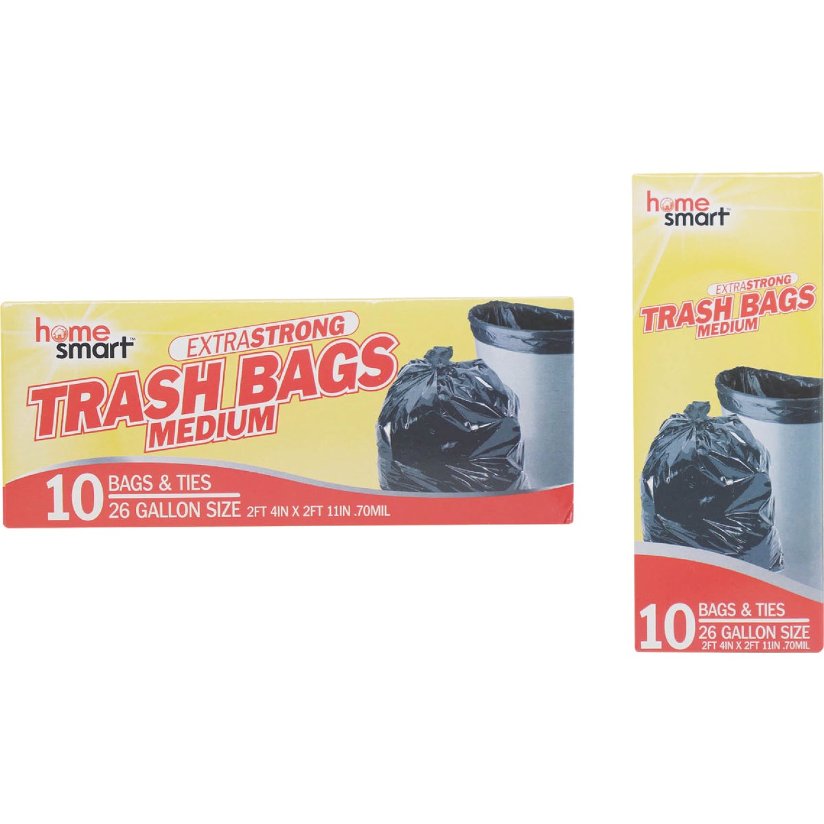 10PC 26 GAL TRASH BAG