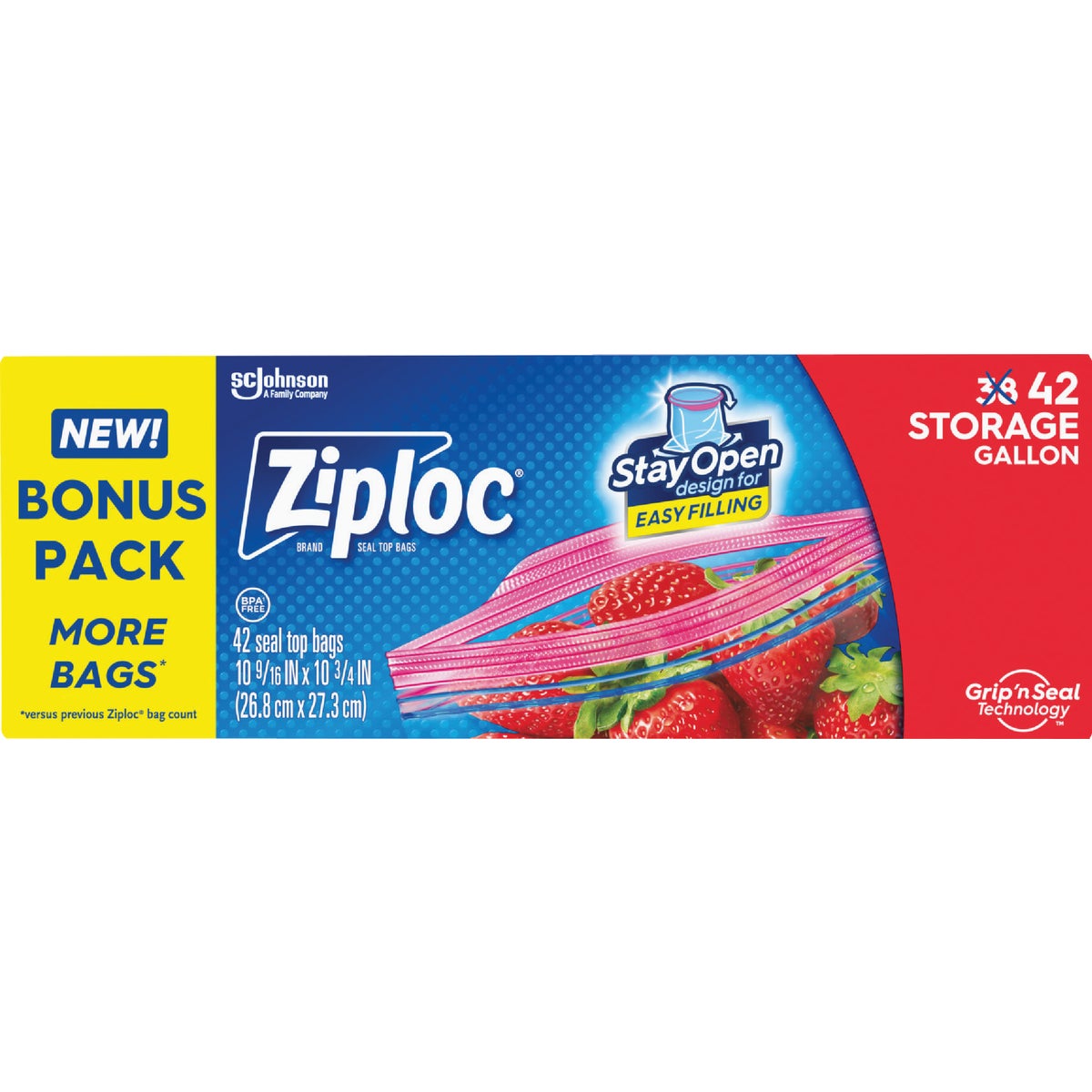 38CT GAL ZIPLOC STRG BAG