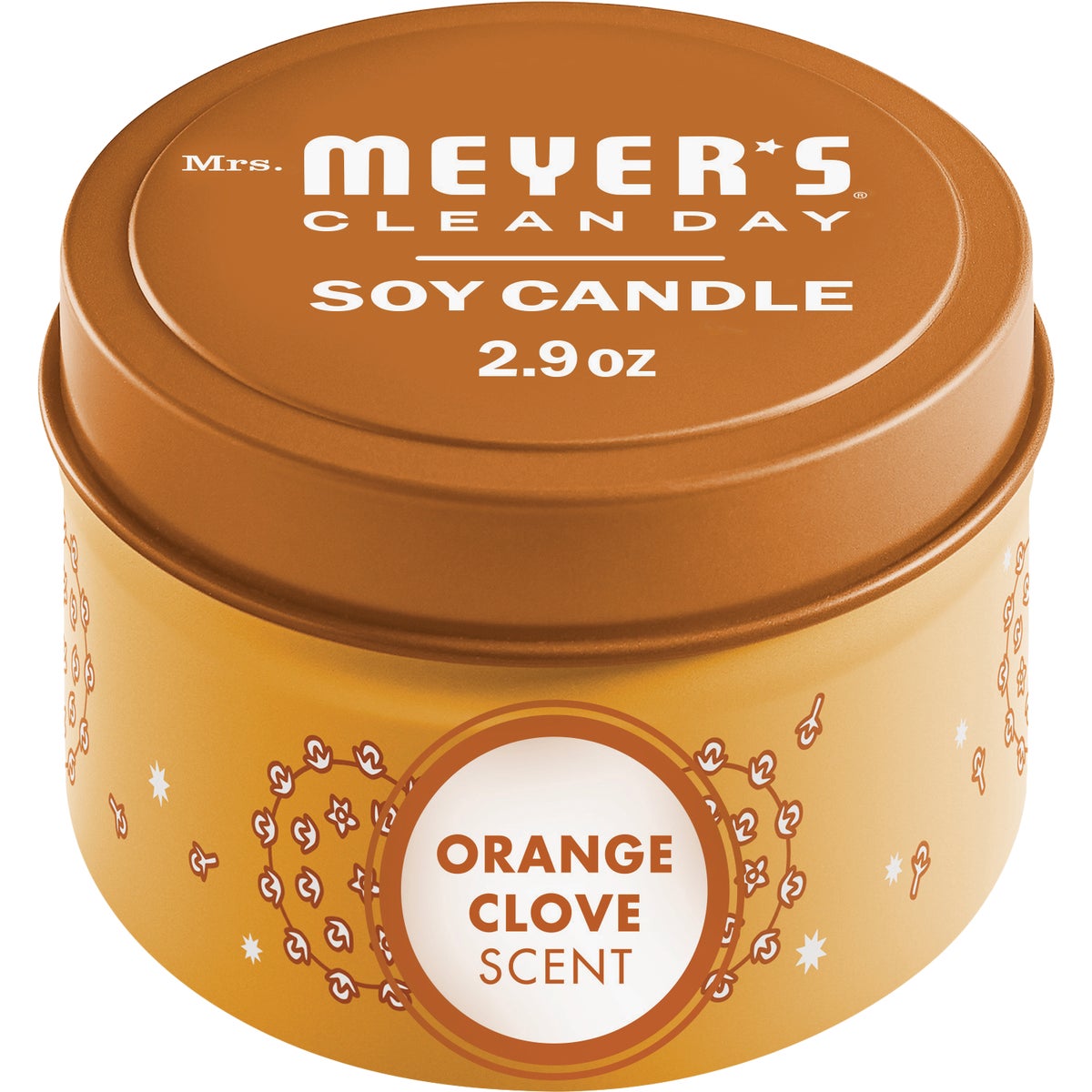 Mrs. Meyer's Clean Day 2.9 Oz. Orange Clove Small Tin Soy Candle