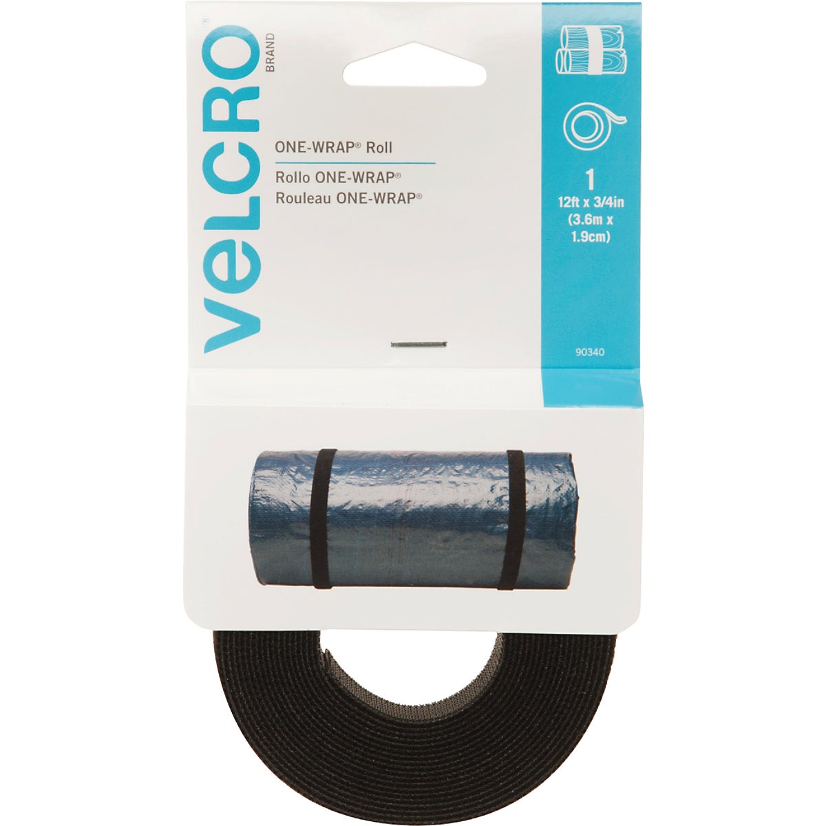 VELCRO Brand One-Wrap Multi-Use Hook & Loop Roll 638846