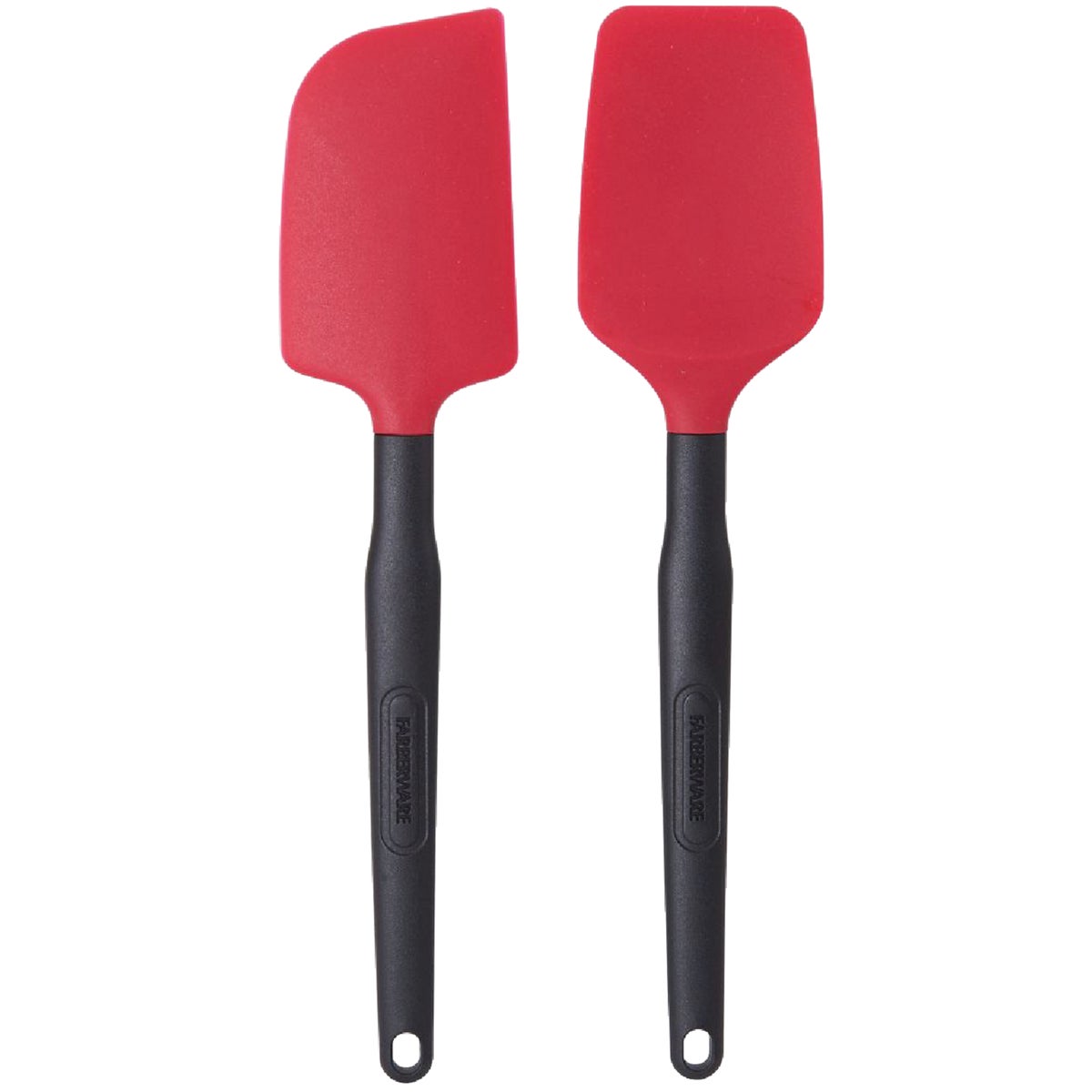 2PC BLK/RED SPATULA SET