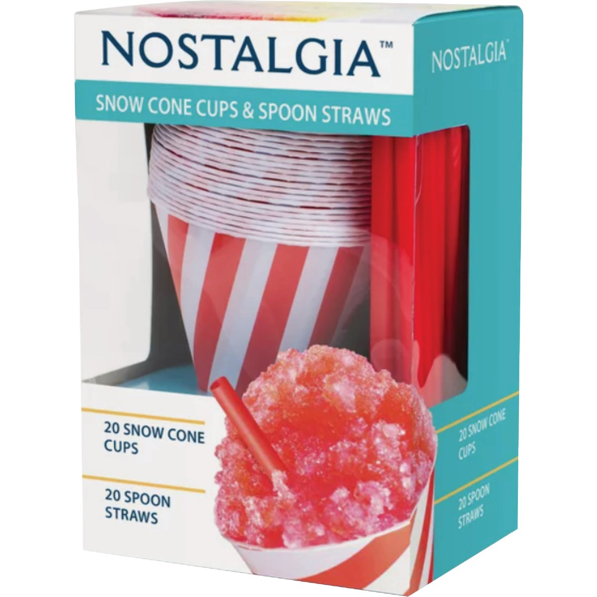 SNOW CONE CUPS & STRAWS