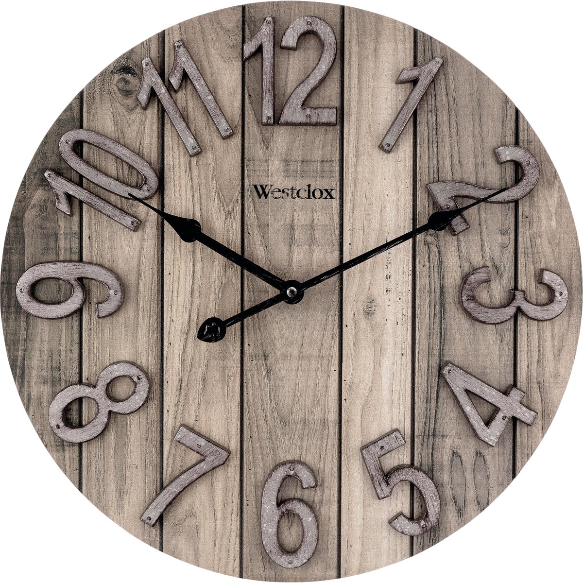 15.5" WOOD WALL CLOCK