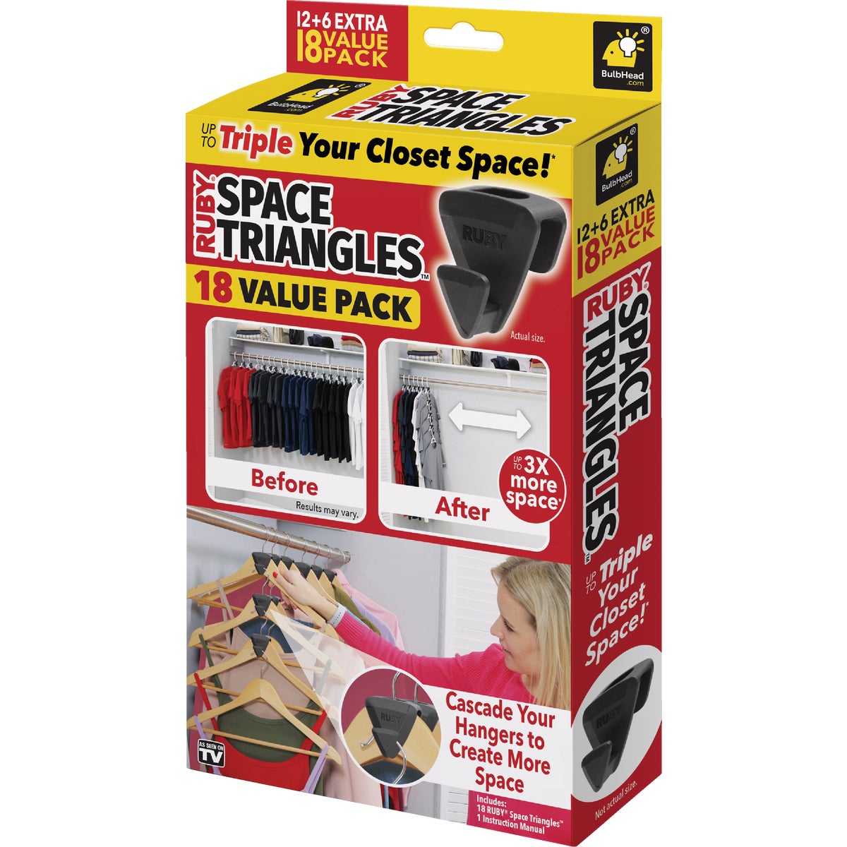 18PK CLOSET SPACE SAVER