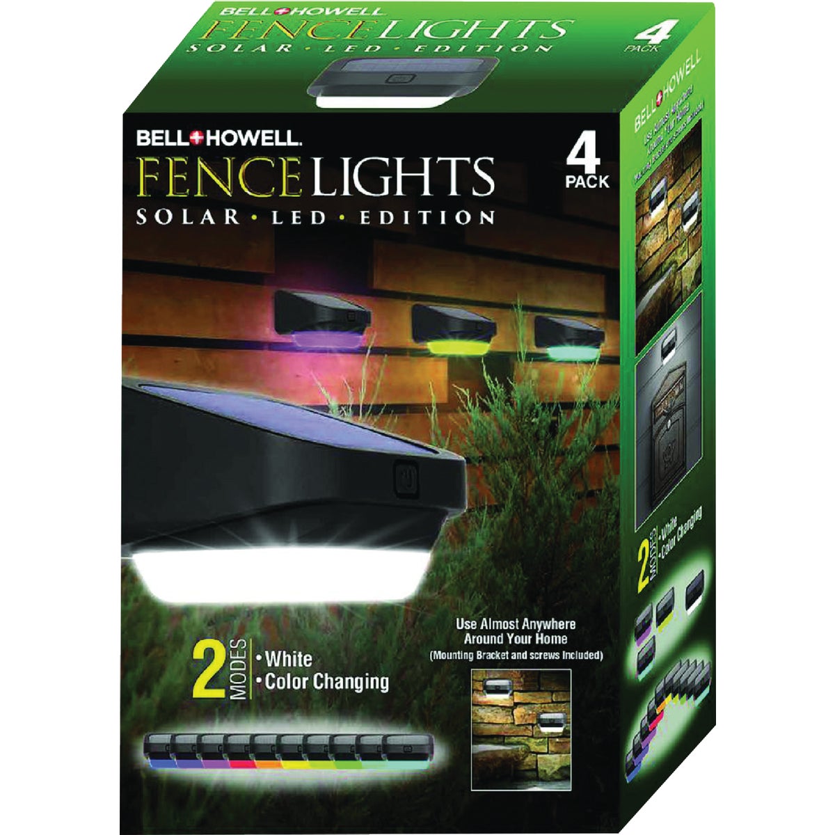 4PK LED FENCE LIGHT