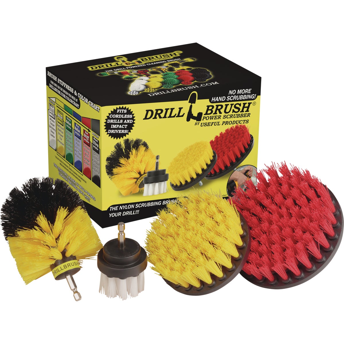 4PC VARIETY DRILLBRUSH