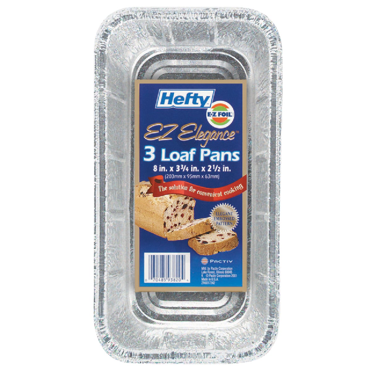 EZ Foil Elegance 8 In. Loaf Pan (3-Count) 648936