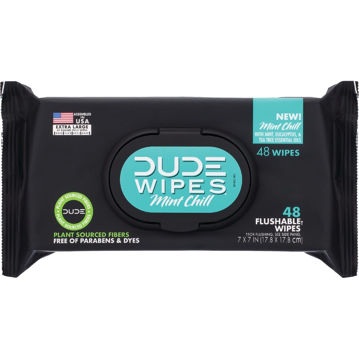 48CT MINT FLUSHABLE WIPE