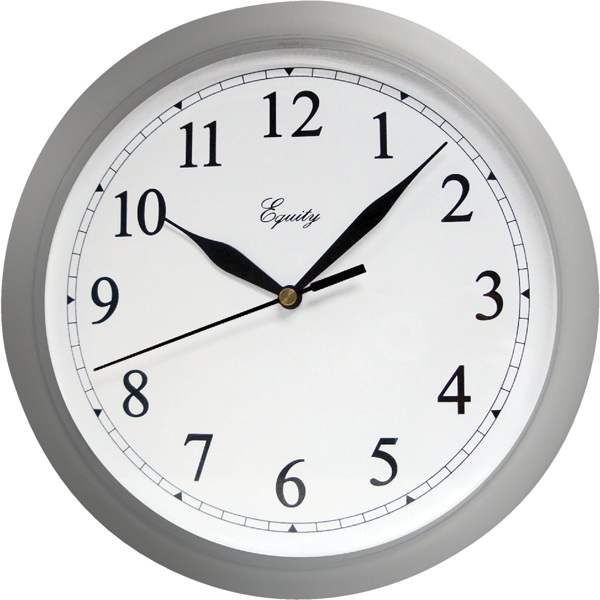 10" SILVER WALL CLOCK