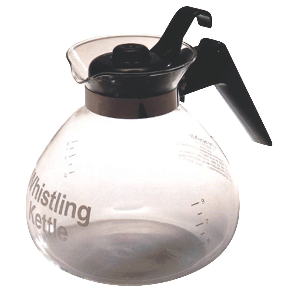 Medelco 3 Qt. Glass Stovetop Stove Top Tea Kettle 651011