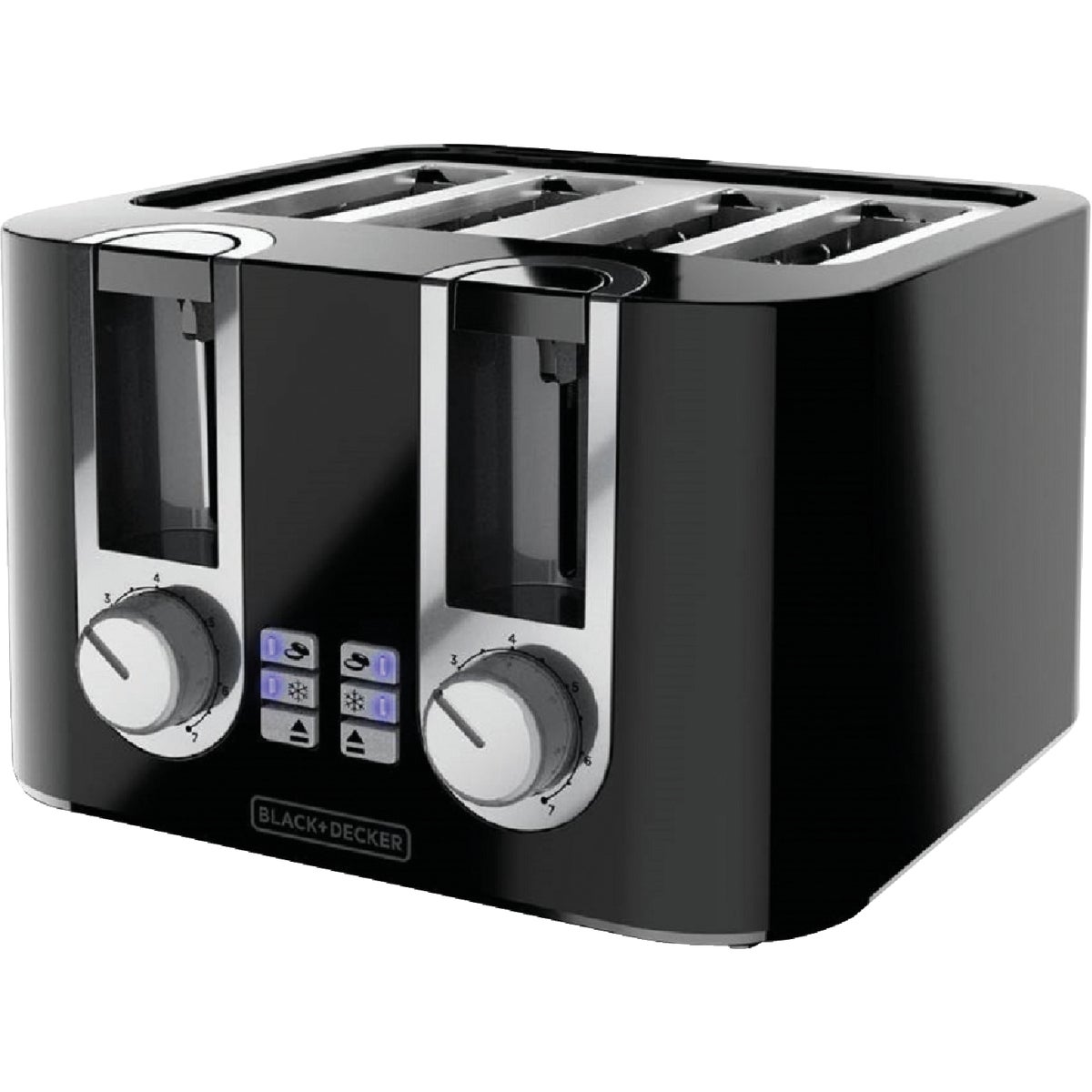 4 SLICE BLACK TOASTER