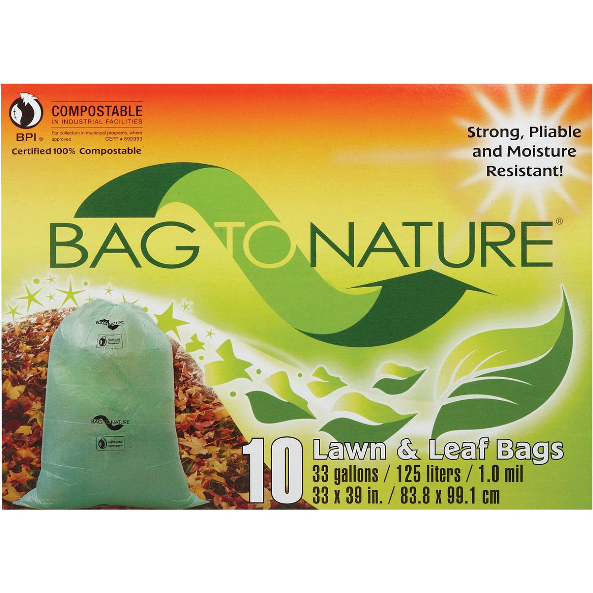 Bag To Nature Compostable Lawn & Yard Bag 700262