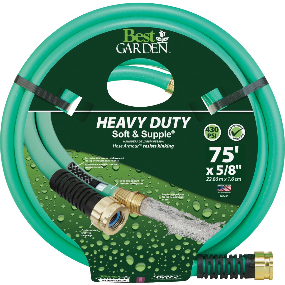 Best Garden Heavy-Duty Soft & Supple Garden Hose 700495