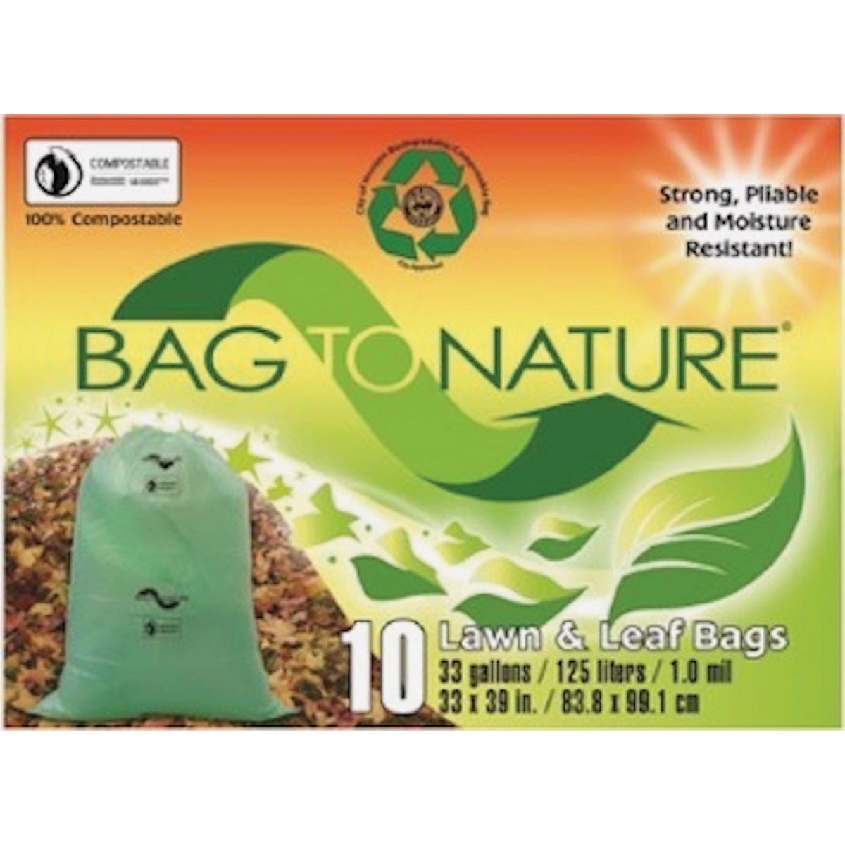 10CT 33G LEAF & YARD BAG