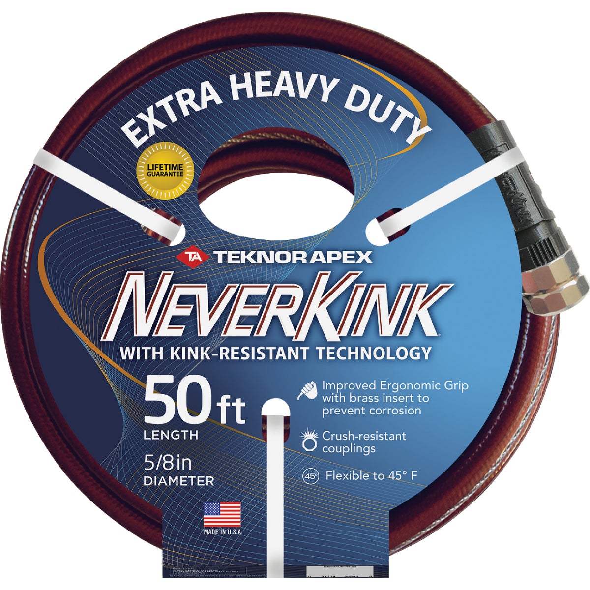Neverkink 5/8 In. Dia. x 50 Ft. L. Extra Heavy-Duty Garden Hose 701006