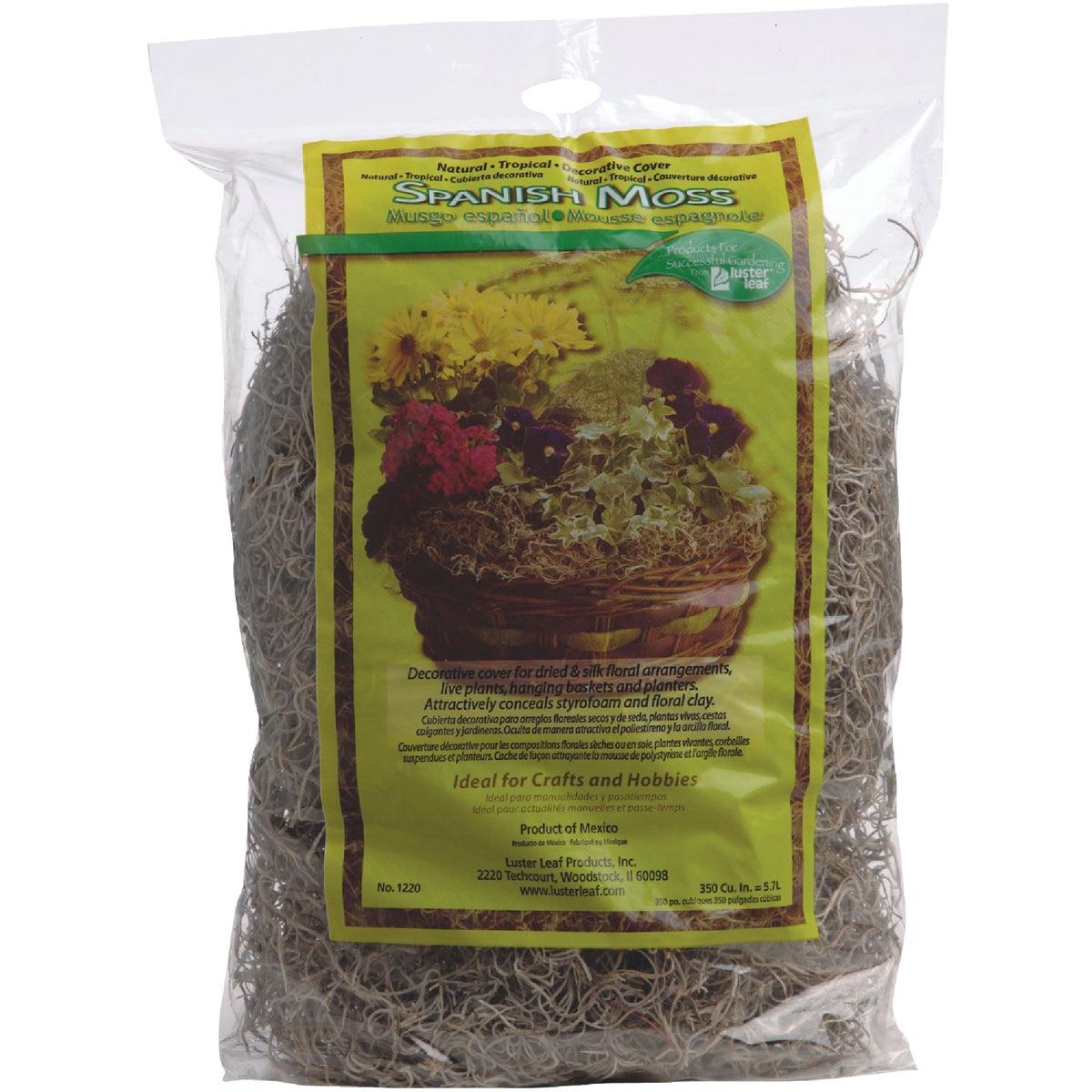 Luster Leaf 350 Cu. In. Tan Spanish Moss 702680