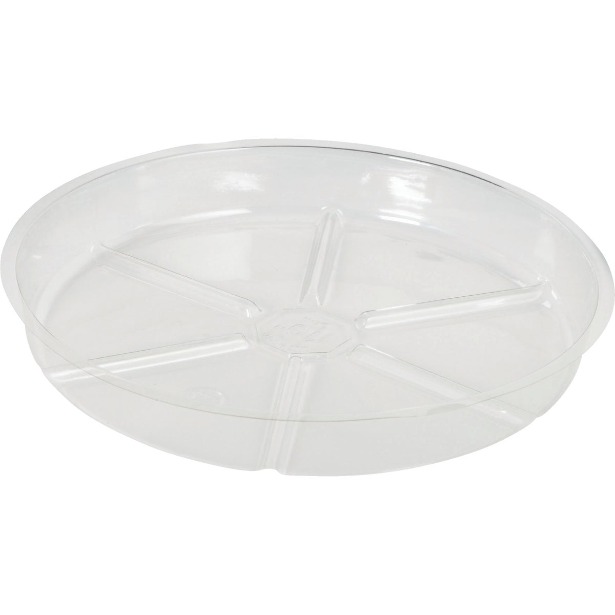 Best Garden 10 In. Clear Vinyl Flower Pot Saucer 703893