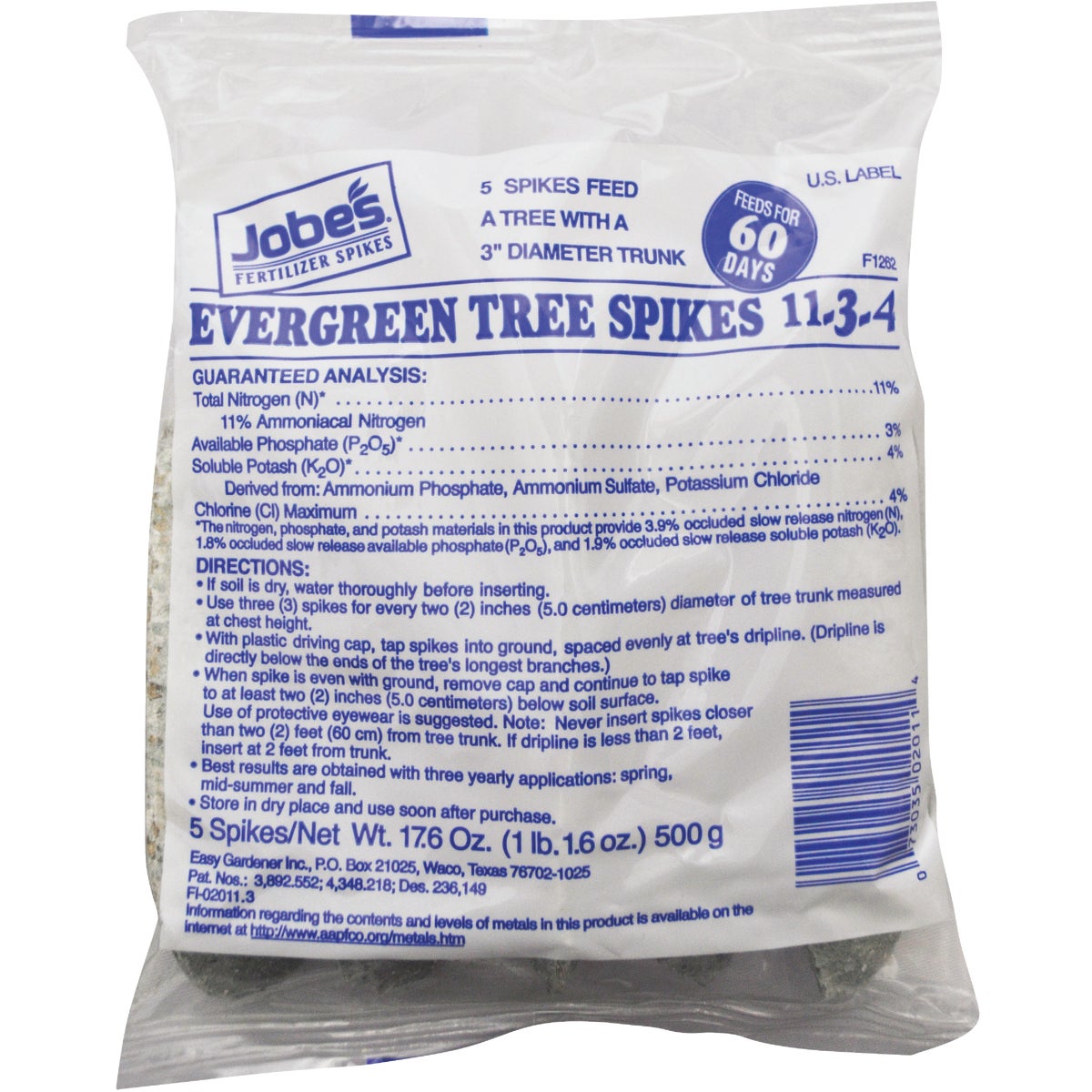 5PK EVERGREEN FERT SPIKE