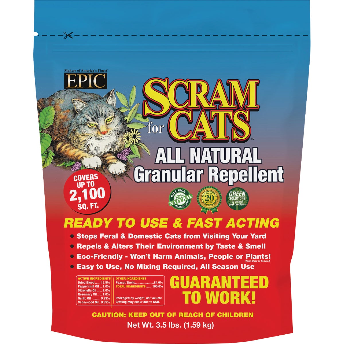 3.5LB CAT SCRAM REPELNT